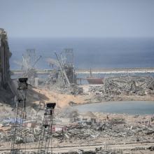 Damage after the Beirut explosion