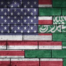 US-Saudi flags