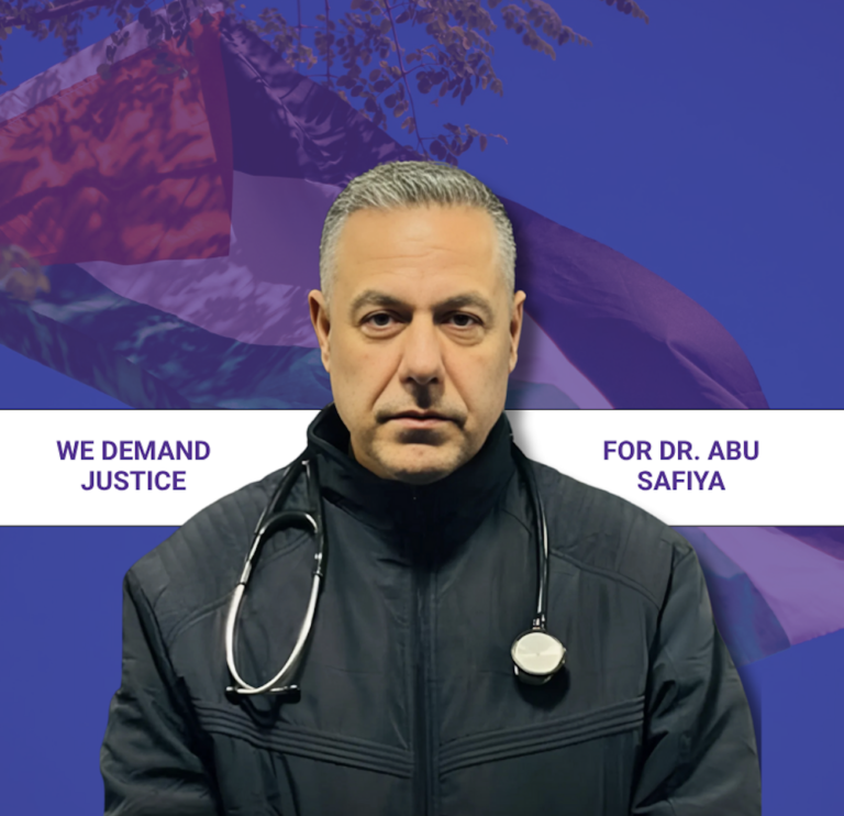 We demand justice for Dr. Abu Safiya.
