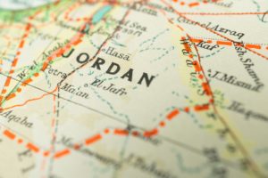 Jordan on the map of the world.